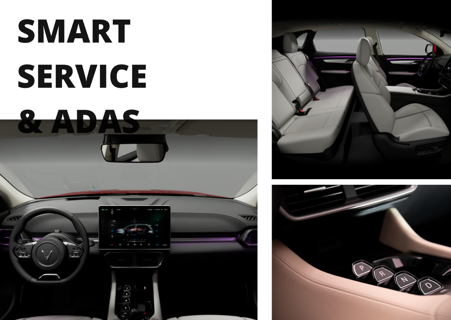 thiết kế vinfast vf 8 về nội thất với màn hình HUD cùng